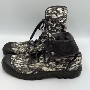 Palladium Baggy Canvas Digital Camo Boots Mens 11.5 Military Style